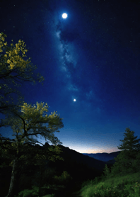 Bright Moon and Dawn f31188