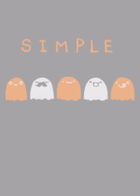 Theme of a dull color orange obake