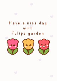 Colorful tulips garden theme 2