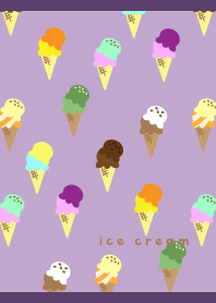 Summer ice cream02on purple