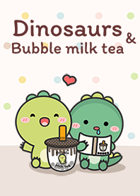 Dino & Bubble milk tea