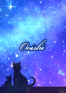 Ooishi Milky way & cat silhouette