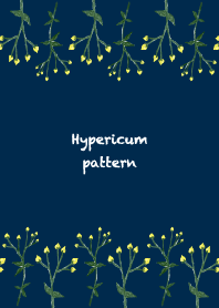 Yellow hypericum pattern