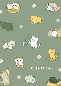 green Flowers and Lazy Kittens 04_2