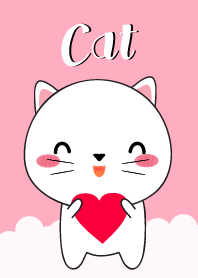 Simple Love White Cat Theme (jp)