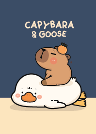 คาปิบาร่า & ห่านน้อยน่ารัก : สีน้ำเงิน