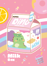 Dinosaur Sweets Milk Box