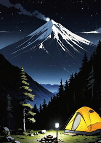 Mountain, Sea, and Moonlit Night 010B47