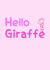Hello Giraffe pink 13