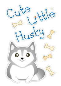 Cute Little Husky 2 (White V.1)