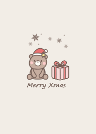 Teddy bear Christmas -brown-