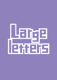 Large letters Purple