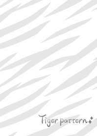 Tiger pattern -White-