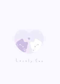 黑白貓 / blue purple.