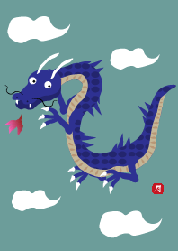 Dragon of polka dots