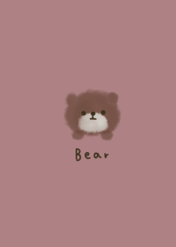 Soft bear and dull pink.