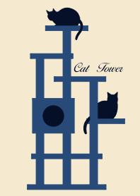 Cat Tower[Navy]