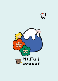 Mt.fuji season - blue