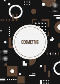 Geometric Flat Black (Brown)