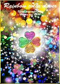 Rainbow color clover5