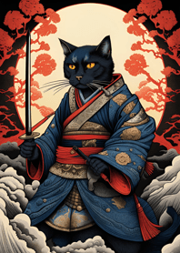 Ukiyo-e Kucing Pendekar 4