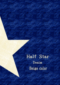 Half Star Denim Beige color ver.