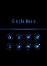 Básico simples: Preto Azul WV