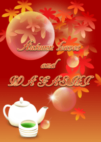 Autumn_leaves and WAGASHI