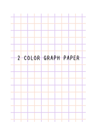 2 COLOR GRAPH PAPER/PINK&PURPLE/WHITE