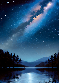 Beautiful starry night view#1753