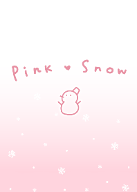 pink snow Christmas theme.
