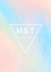 Watercolor Initial -M&T-