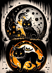 halloween cat FF573d