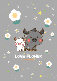 Buffalo Love Flower Happy