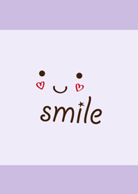 Simple beautiful smile - purple