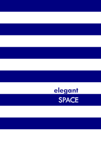elegant SPACE <NAVY/WHITE>