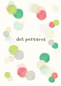 dot pattern14 - watercolor painting-joc