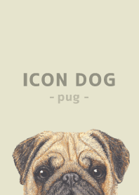 ICON DOG - Pug - PASTEL YE/01