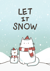 MEOW MEOW : Let it snow cat