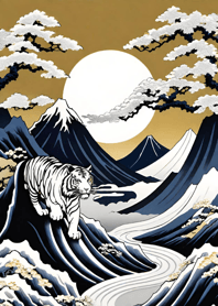 Harimau Putih Ukiyo-e DanM2