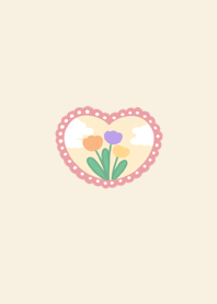 Flower mini heart
