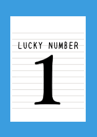 LUCKY NUMBER 1 NOTEBOOK/BLUE/YELLOW