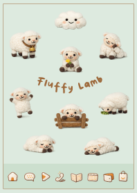 蓬蓬羊毛氈小綿羊6