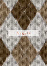 Argyle Style Embroidery beige 76