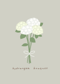 hydrangea bouquet(white)