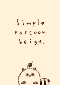 Simple raccoon beige