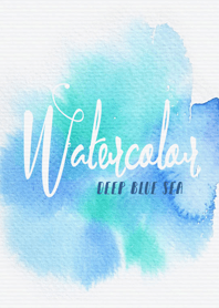 watercolor_deep blue sea