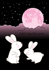 Rabbit intend the moon