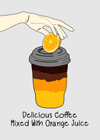 Delicious Coffee Mixed With Orange Juice
