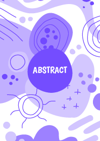 Abstract Hand Drawn Shape E-Violet